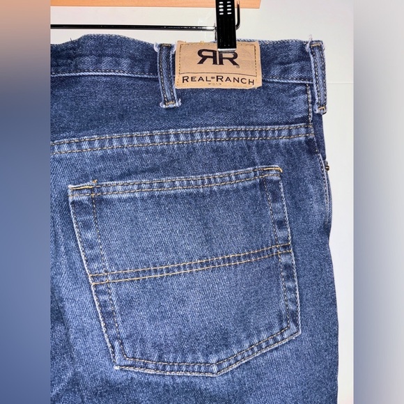 Real‎ Ranch Premium Men 34X32 Lower Rise Relaxed Fit Denim Jean Cowboy Country - Picture 6 of 9